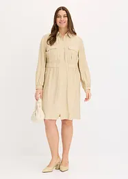 Abito camicia in fine tessuto misto viscosa, bonprix