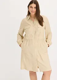 Abito camicia in fine tessuto misto viscosa, bonprix