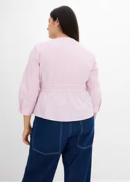Blusa arricciata con cuciture elasticizzate, bonprix