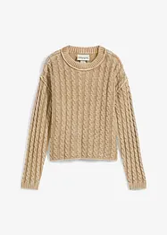 Maglione oversize in puro cotone, bonprix