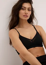 Bralette imbottita senza ferretto con cotone biologico (pacco da 2), bonprix