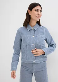 Giacca di jeans corta a righe, bonprix
