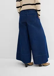 Jeans wide leg con cinta comoda, vita media, bonprix