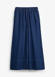Jeans wide leg con cinta comoda, vita media, bonprix
