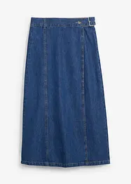 Gonna effetto portafoglio in denim morbidissimo, bonprix