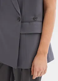 Gilet lungo con spalline imbottite, bonprix