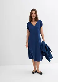 Abito in jersey di misto viscosa con scollo a V, bonprix