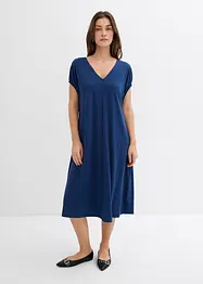 Abito in jersey di misto viscosa con scollo a V, bonprix