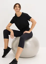 Leggings sportivi a pinocchietto ultra leggeri con cinta comoda, bonprix