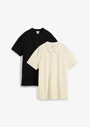 Polo in piquet di puro cotone biologico (pacco da 2), bonprix