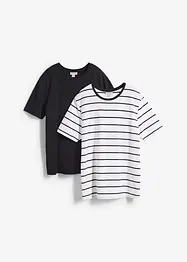 T-shirt in puro cotone biologico (pacco da 2), bonprix