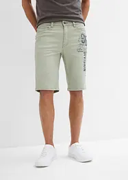 Bermuda in jeans con stampa, regular fit, bonprix