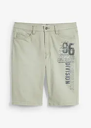 Bermuda in jeans con stampa, regular fit, bonprix