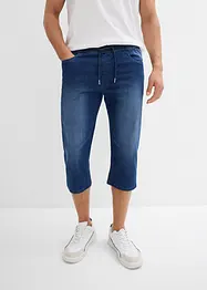 Jeans a pinocchietto leggeri elasticizzati con elastico in vita regular fit, straight (pacco da 2), bonprix