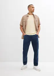 Jeans elasticizzati relaxed fit con elastico in vita, straight, bonprix