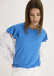 Maglia con maniche a volant, bonprix