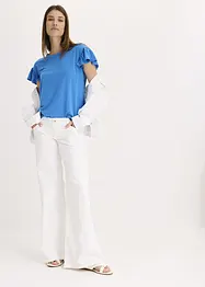 Maglia con maniche a volant, bonprix