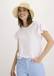 Maglia con maniche a volant, bonprix