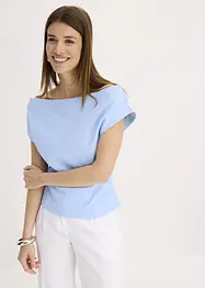 Maglia con spalle scoperte in puro cotone biologico, bonprix