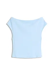 Maglia con spalle scoperte in puro cotone biologico, bonprix