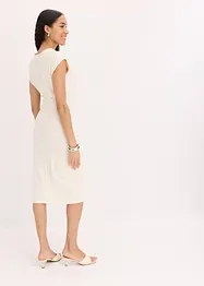 Abito di jersey in misto cotone elasticizzato con nodo al lato, bonprix