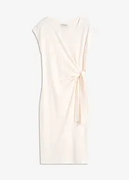 Abito di jersey in misto cotone elasticizzato con nodo al lato, bonprix