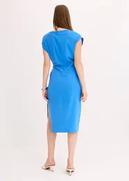 Abito di jersey in misto cotone elasticizzato con nodo al lato, bonprix