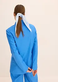 Blazer casual in misto lino con collo ampio a revers, bonprix