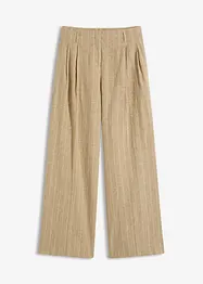 Pantaloni con pinces in misto lino, bonprix