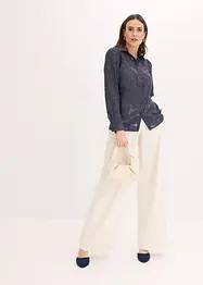 Blusa in chiffon jacquard, bonprix