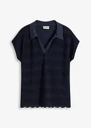 Polo con pizzo, bonprix