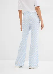 Pantaloni a palazzo a quadri in viscosa fluente, bonprix