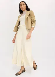 Pantaloni culotte con leggero effetto crinkle, bonprix