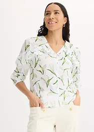 Blusa fantasia con volant, bonprix