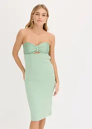 Abito a fascia con satin lucido, bonprix
