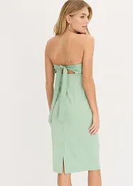 Abito a fascia con satin lucido, bonprix