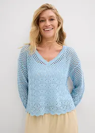 Maglione leggero traforato, bonprix