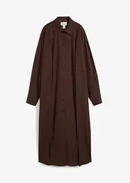 Abito chemisier oversize in misto viscosa, bonprix