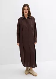 Abito chemisier oversize in misto viscosa, bonprix