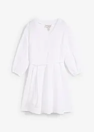 Abito in stile skater con laccetto da annodare e maniche voluminose a 3/4, bonprix