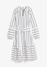 Abito midi a righe in puro cotone, bonprix