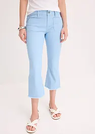 Pantaloni capri in cotone elasticizzato, bonprix