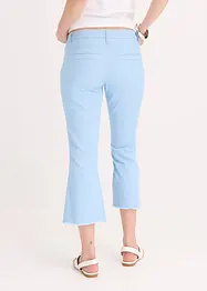 Pantaloni capri in cotone elasticizzato, bonprix