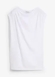 Maglia in morbido tessuto misto viscosa con scollo a cascata, bonprix