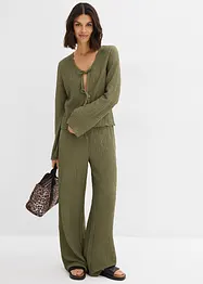 Pantaloni larghi in crêpe, bonprix