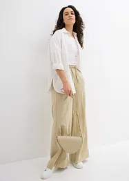 Pantaloni a palazzo in puro cotone, bonprix