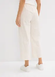 Pantaloni a palazzo in seersucker, lunghezza 7/8, bonprix