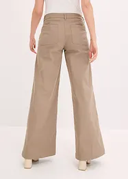 Pantaloni wide leg elasticizzati, bonprix
