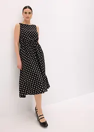 Abito midi con laccetto da annodare, bonprix