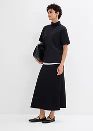 Gonna midi effetto neoprene, bonprix